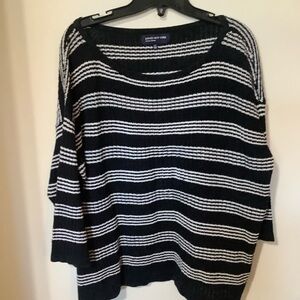 JONES NEW YORK:  Black & White Sweater